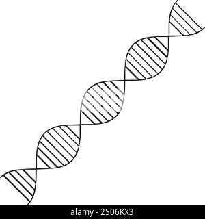 disegni del dna con set colorato vettoriale Illustrazione Vettoriale
