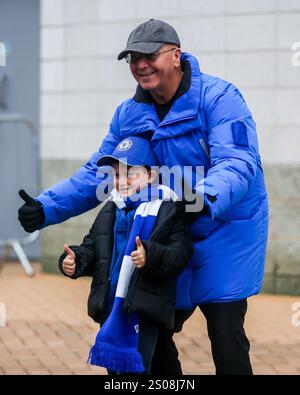 Durante la partita di Premier League Chelsea vs Fulham allo Stamford Bridge, Londra, Regno Unito, 26 dicembre 2024 (foto di Izzy Poles/News Images) Foto Stock