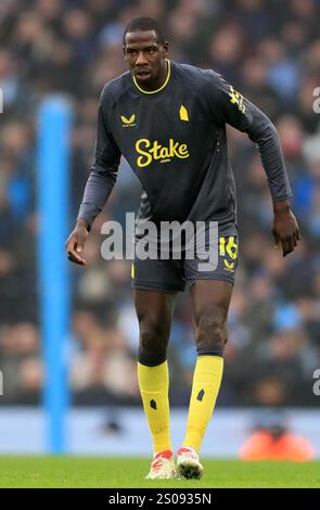 Etihad Stadium, Manchester, Regno Unito. 26 dicembre 2024. Premier League Football, Manchester City contro Everton; Abdoulaye Doucoure di Everton credito: Action Plus Sports/Alamy Live News Foto Stock