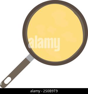 Teglia con Taco, tortilla o pancake, Crepe Isolated Illustration Illustrazione Vettoriale