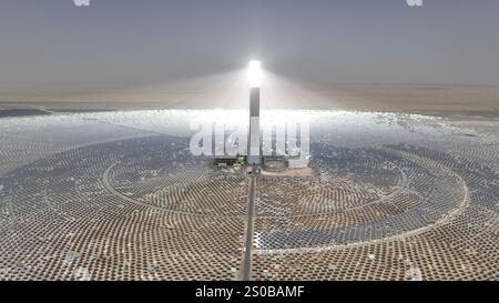 Pechino, Cina. 27 dicembre 2024. Una foto aerea scattata il 2 settembre 2024 mostra la quarta fase del progetto del Mohammed bin Rashid al Maktoum Solar Park di costruzione cinese a Dubai, negli Emirati Arabi Uniti. Crediti: Xinhua/Alamy Live News Foto Stock