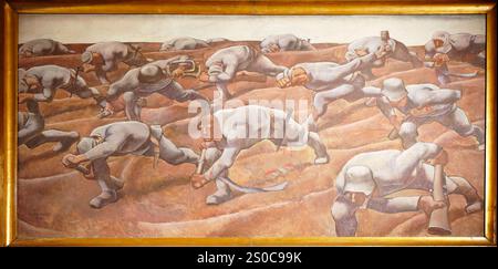 Vienna, Austria. 12 dicembre 2024. Museo di storia militare, Istituto di storia militare di Vienna, Albin Egger Lienz, The Nameless One (1916) Foto Stock