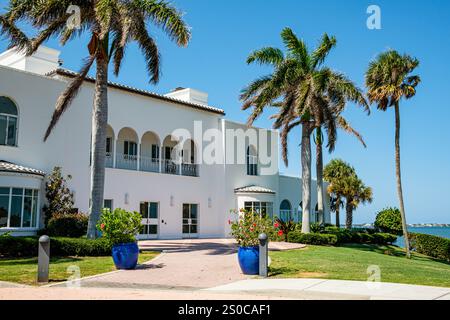 Mansion at Tuckahoe, ne Indian River Drive, Jensen Beach, Florida Foto Stock