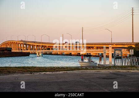 Fort Pierce South Bridge, Seaway Drive, Fort Pierce, Florida Foto Stock