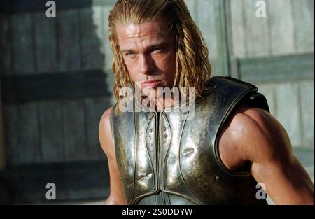 TROY 2004 Warner Bros, film della Pictures con Brad Pitt nel ruolo di Achille Foto Stock