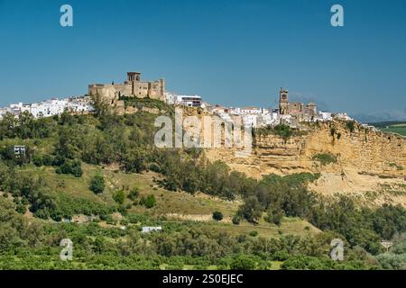 Città di Arcos de la Frontera in Andalusia, Spagna Foto Stock