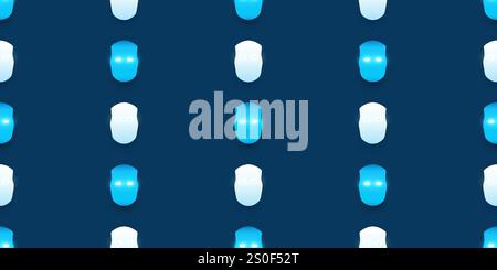 Futuristico concetto di apprendimento automatico astratto, intelligenza artificiale, cloud computing e reti, progettazione in background senza soluzione di continuità con linee verticali di Illustrazione Vettoriale