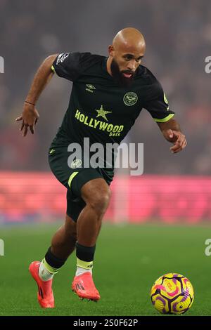 Brighton e Hove, Regno Unito. 27 dicembre 2024. Bryan Mbeumo di Brentford durante la partita di Premier League all'AMEX Stadium, Brighton e Hove. Il credito per immagini dovrebbe essere: Paul Terry/Sportimage Credit: Sportimage Ltd/Alamy Live News Foto Stock