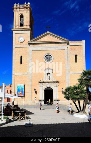 Chiesa a cupola blu della Vergine del Consuelo, (Parrocchia della Madonna della consolazione), Altea, Costa Blanca, Spagna, Europa Foto Stock