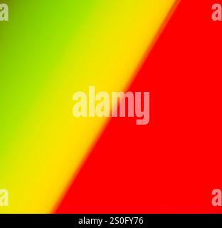 Colori astratti di giallo e rosso con separazione diagonale Foto Stock