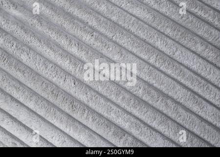 Tappezzeria vellutata con fibre spesse, sfondo con linee oblique, texture astratta Foto Stock