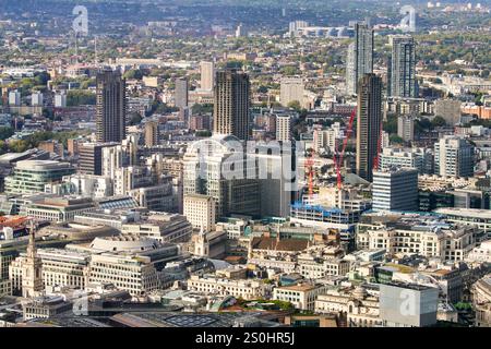 Vista da The Shard, Londra, Inghilterra, Regno Unito Foto Stock