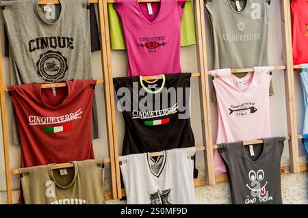 Souvenir Riomaggiore, la Spezia, cinque Terre, Italia. Foto Stock