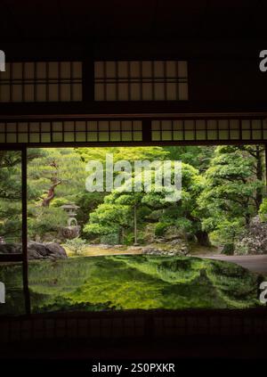 Kyutei Omuro 旧邸御室. Kyoto. L'Omuro Residence è una storica casa tradizionale giapponese. Foto Stock