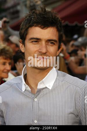 Orlando Bloom partecipa alla prima mondiale di "Pirati dei Caraibi: A World's End" tenutasi a Disneyland ad Anaheim, California, il 19 maggio 2007. Foto Stock