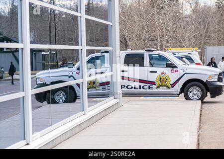 24 aprile 2024 - Calgary Alberta Canada - Calgary Police Service Truck Foto Stock