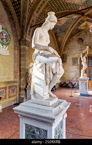 Firenze Toscana Italia. Museo Nazionale del Bargello. Museo d'arte nazionale. Scultura in marmo Foto Stock