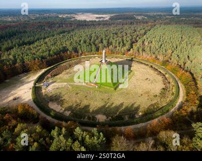 Vista aerea della piramide di Austerlitz, Paesi Bassi Foto Stock