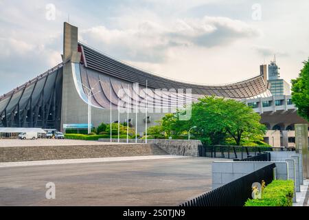 Tokyo, Giappone - 1° giugno 2016: Vista esterna della palestra Nazionale Yoyogi. Foto Stock