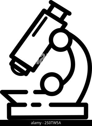 Microscopio - icona vettoriale Illustrazione Vettoriale