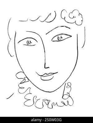 HENRI MATISSE (francese, 1869-1954). Madame Pompadour, 1954 anni Foto Stock