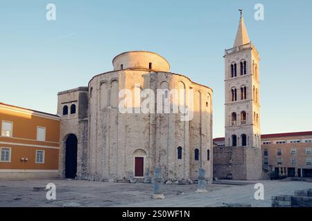 Chiesa di st. Donatus nel centro storico di Zara, Croazia Foto Stock