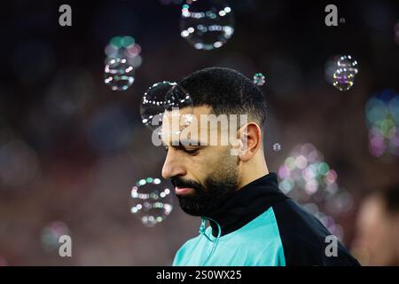 LONDRA, Regno Unito - 29 dicembre 2024: Mohamed Salah del Liverpool durante la partita di Premier League tra il West Ham United FC e il Liverpool FC al London Stadium (credito: Craig Mercer/ Alamy Live News) Foto Stock