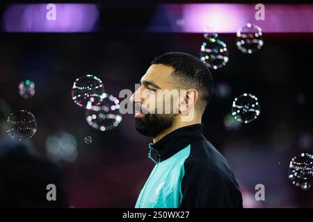 LONDRA, Regno Unito - 29 dicembre 2024: Mohamed Salah del Liverpool durante la partita di Premier League tra il West Ham United FC e il Liverpool FC al London Stadium (credito: Craig Mercer/ Alamy Live News) Foto Stock