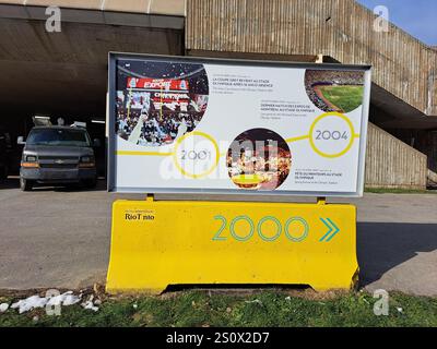 2001 - 2004 Storia dello Stadio Olimpico a Montreal, Quebec, Canada Foto Stock