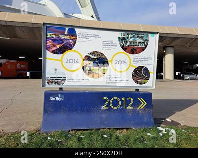 2014 - 2015 Storia dello Stadio Olimpico a Montreal, Quebec, Canada Foto Stock