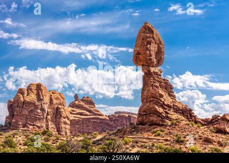 Le finestre nell'Arches National Park, Utah. Foto Stock