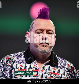 Alexandra Palace, Londra, Regno Unito. 29 dicembre 2024. 2024/25 PDC Paddy Power World Darts Championships Day 12; Peter Wright Credit: Action Plus Sports/Alamy Live News Foto Stock