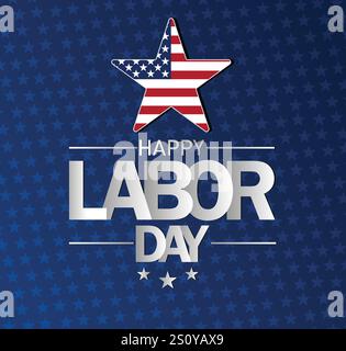 Banner per la festa del lavoro per il post sui social media Illustrazione Vettoriale