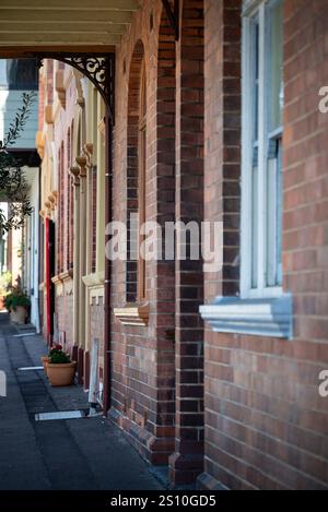 Victorian Terrace, Newcastle, NSW, Australia Foto Stock