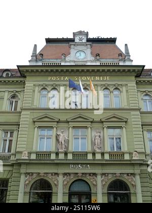 Ufficio postale di Slovenia, Maribor, Slovenia, Europa Foto Stock