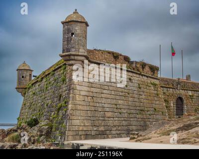 Forte de São Francisco Xavier, Castelo do Queijo, Porto, Portogallo. Foto Stock