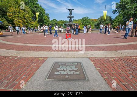 Bethesda Terrace and Fountain a Central Park, Manhattan, New York City, USA Foto Stock