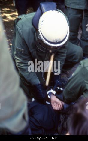 DATA RECORD NON DICHIARATA Festnahme, Nie wieder Faschismus, nie wieder Krieg Demonstration, 8,5.1995, Berlin-Mitte *** arresto, mai più fascismo, mai più guerra dimostrazione, 8 5 1995, Berlin Mitte Foto Stock