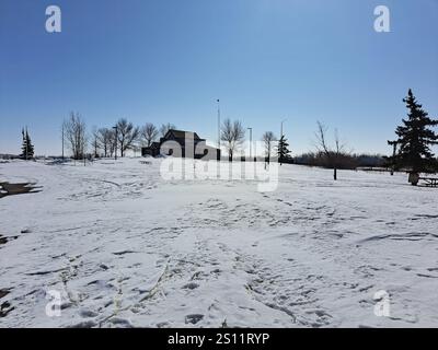 Centro informazioni turistiche di Manitoba sull'autostrada 1 a Kirkella, Manitoba, Canada Foto Stock