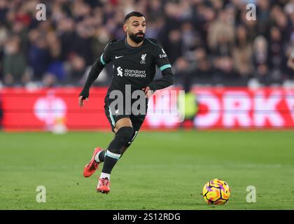 Londra, Regno Unito. 29 dicembre 2024. Mohamed Salah del Liverpool durante la partita di Premier League al London Stadium di Londra. Il credito per immagini dovrebbe essere: Paul Terry/Sportimage Credit: Sportimage Ltd/Alamy Live News Foto Stock
