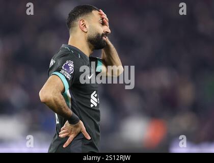Londra, Regno Unito. 29 dicembre 2024. Mohamed Salah del Liverpool durante la partita di Premier League al London Stadium di Londra. Il credito per immagini dovrebbe essere: Paul Terry/Sportimage Credit: Sportimage Ltd/Alamy Live News Foto Stock