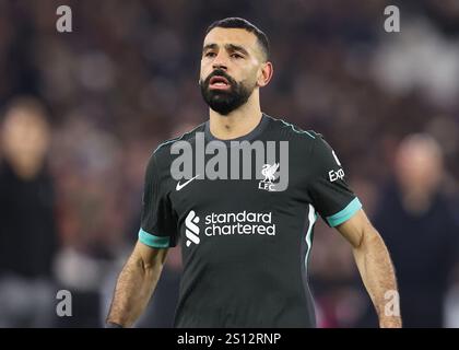 Londra, Regno Unito. 29 dicembre 2024. Mohamed Salah del Liverpool durante la partita di Premier League al London Stadium di Londra. Il credito per immagini dovrebbe essere: Paul Terry/Sportimage Credit: Sportimage Ltd/Alamy Live News Foto Stock