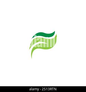 Illustrazione del vettore dell'icona delle lamelle. Logo Organic Illustrazione Vettoriale