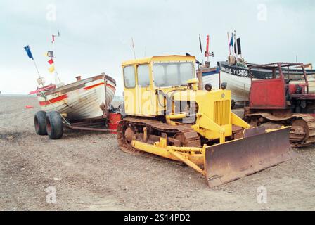 Barche da pesca, anni 1980 Foto Stock