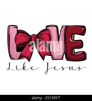 Il giorno di San Valentino ama i design delle t-shirt, il design valentine, il design arcobaleno/cuore, le illustrazioni ad acquerello Love Heart Illustrazione Vettoriale