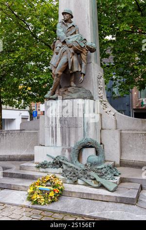 Monumento alla guerra, Sint-Niklaas, Belgio Foto Stock