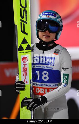 Garmisch Partenkirchen, Germania. 31 dicembre 2024. GARMISCH-PARTENKIRCHEN, GERMANIA - DICEMBRE 31: Yuki Ito del Giappone durante la Coppa del mondo di salto femminile FIS - HS142 delle due notti del tour 24/25 il 31 dicembre 2024 a Garmisch-Partenkirchen, Germania.241231 SEPA 24 238 - 20241231 PD3441 credito: APA-PictureDesk/Alamy Live News Foto Stock