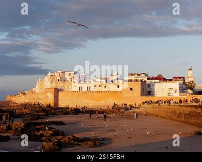 Nella città di Essaouira, 31 dicembre 2024 Foto Stock