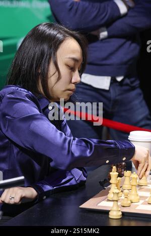 New York, Stati Uniti. 31 dicembre 2024. FIDE Chess Rapid & Blitz Championship a New York. Crediti: Seshadri SUKUMAR/Alamy Live News Foto Stock