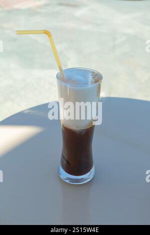 Freddo Capuccino, Creta, Grecia Foto Stock